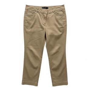 7th Avenue Design Studio Khaki Crop Pants - Size 12